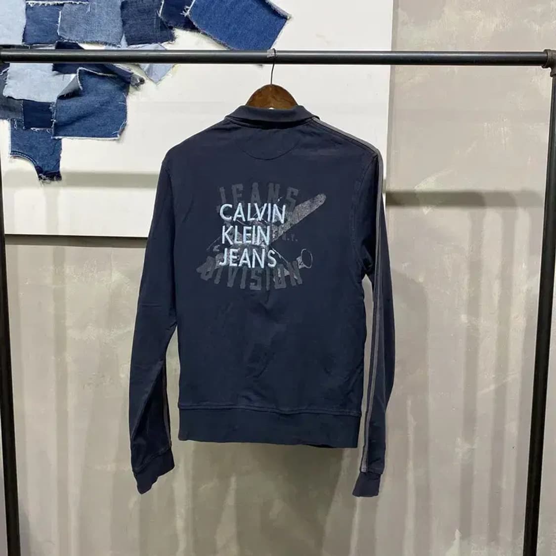 (100) 캘빈클라인 CK 캐주얼 소매라인 집업 자켓 상품이미지4