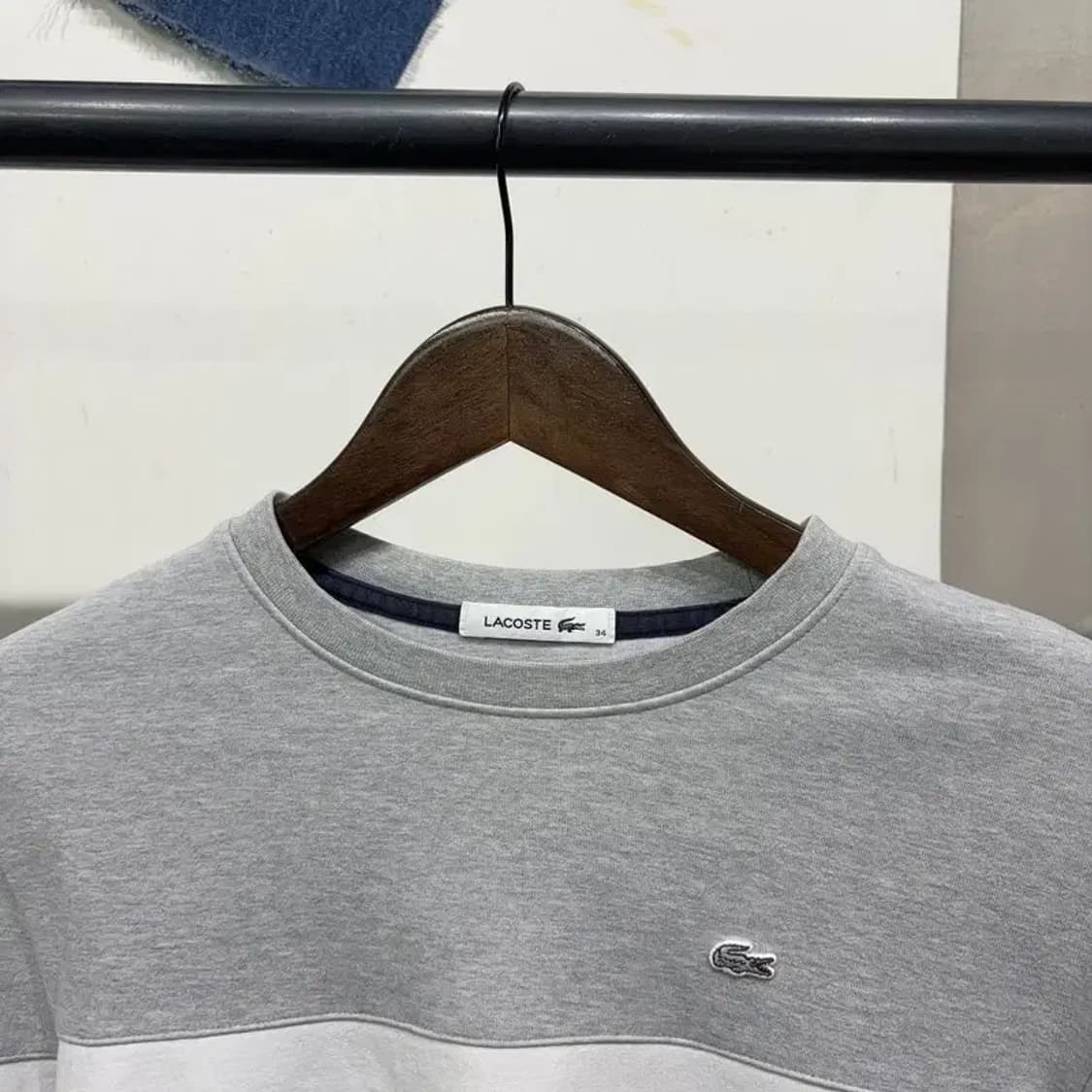 (90) 라코스테 캐주얼 배색 맨투맨 긴팔 티 상품이미지2