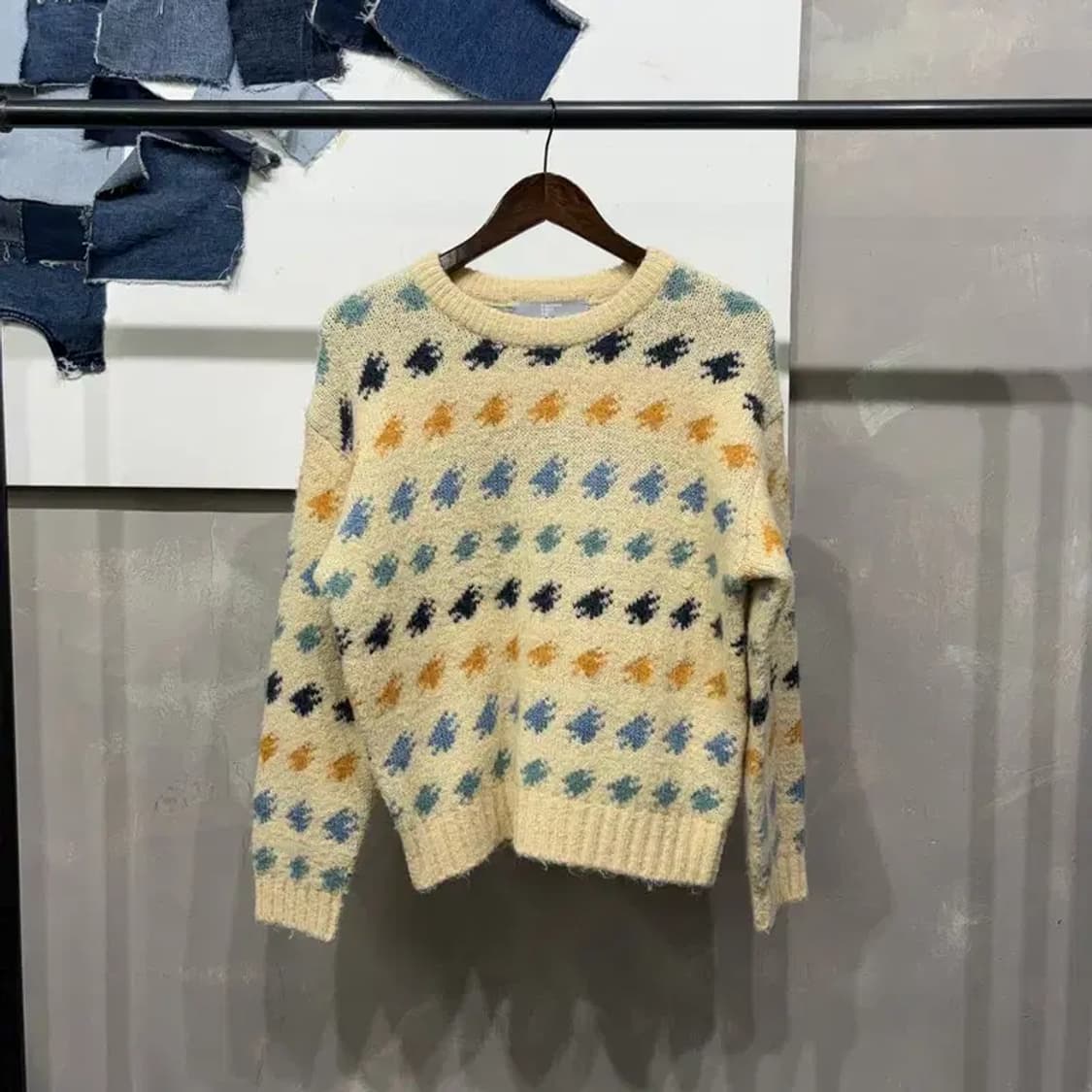 (90) 에잇세컨즈 여성 캐주얼 패턴 울 니트 상품이미지1