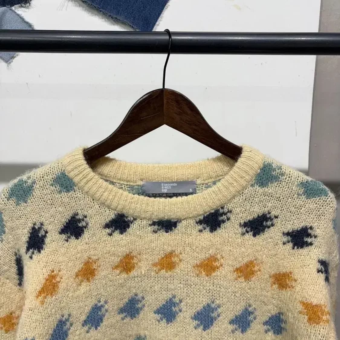 (90) 에잇세컨즈 여성 캐주얼 패턴 울 니트 상품이미지3