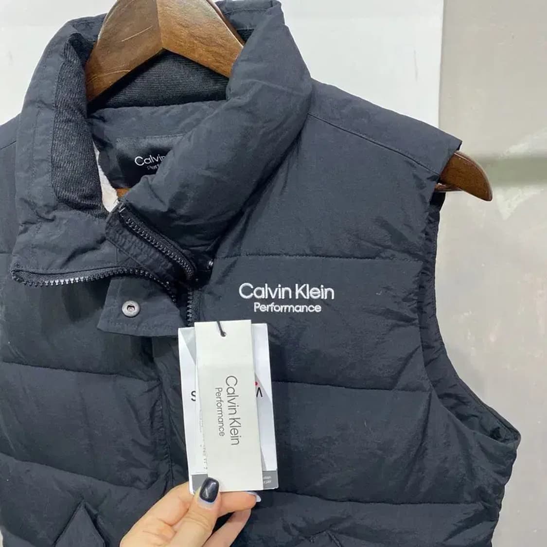 (90) 캘빈클라인 CK 캐주얼 양털 기모 패딩 조끼 상품이미지3