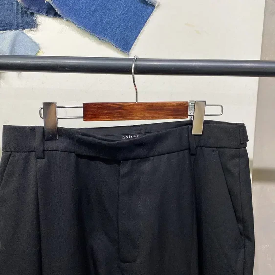 (33인치) 노이어 캐주얼 투턱 울 슬랙스 바지 팬츠 상품이미지2