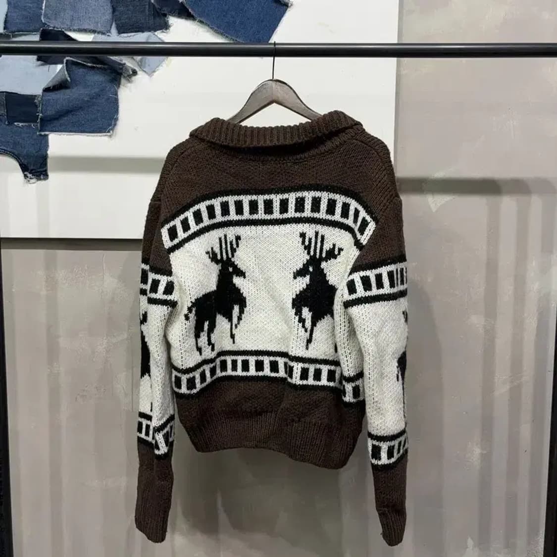 (F) 파르티멘토 여성 코위찬 카라 니트 집업 자켓 상품이미지3