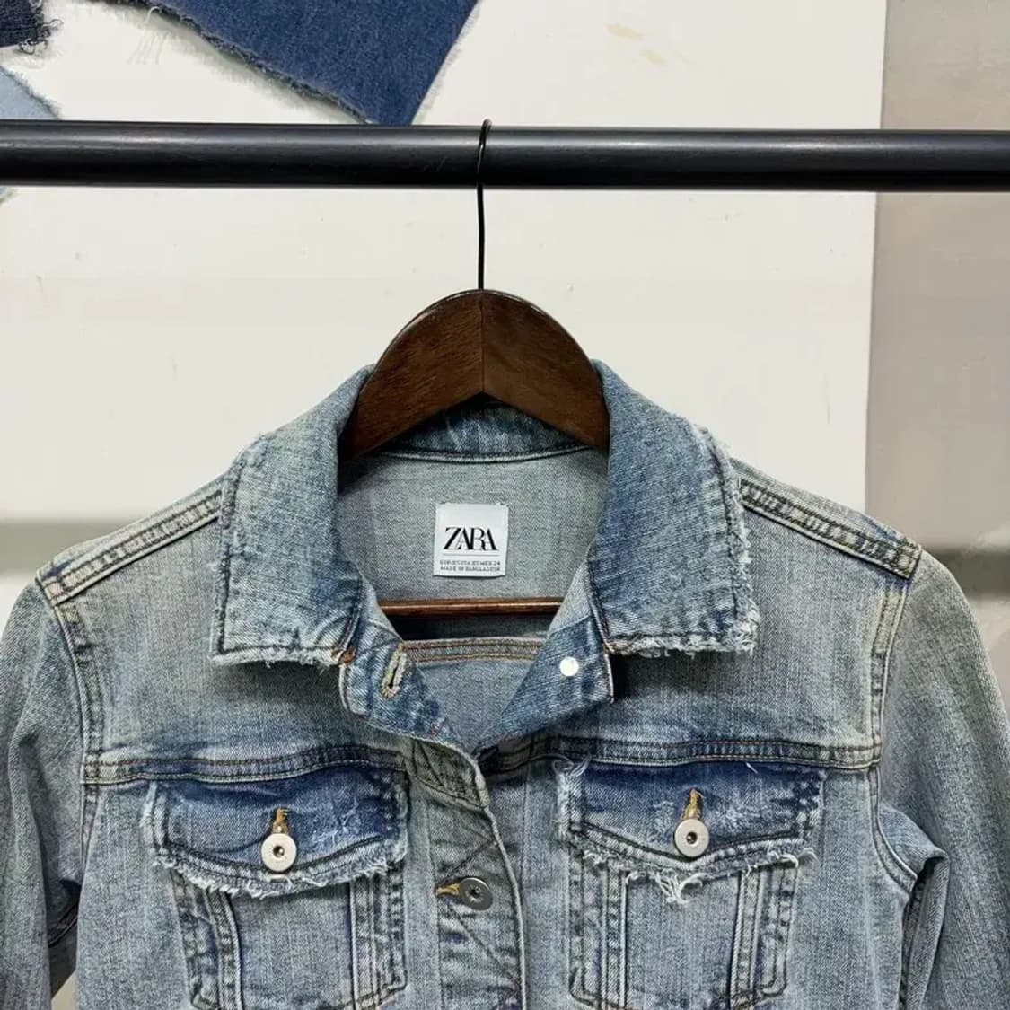(85) 자라 ZARA 여성 데님 트러커 크롭 자켓 상품이미지2