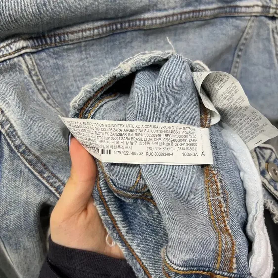 (85) 자라 ZARA 여성 데님 트러커 크롭 자켓 상품이미지4