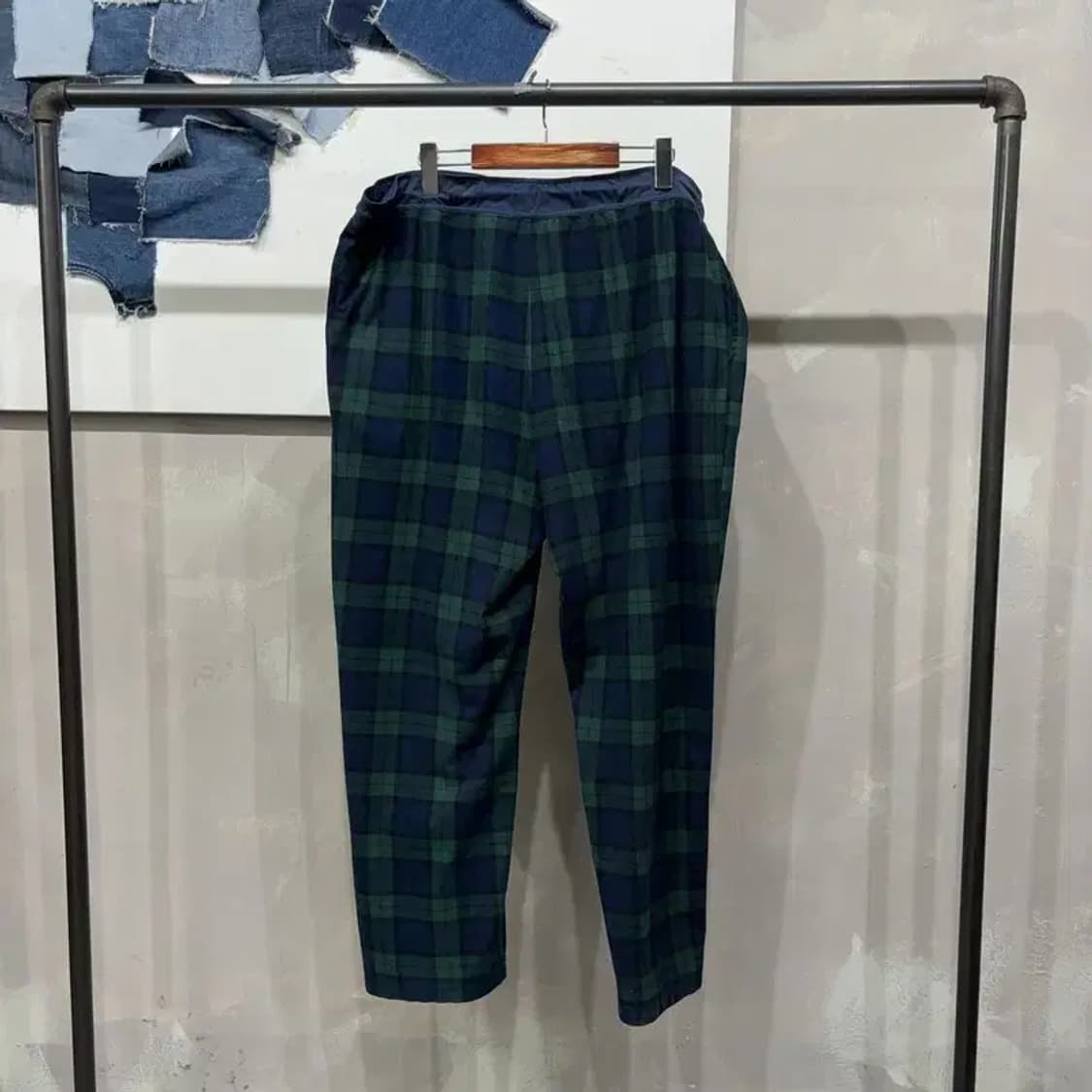 (빅사이즈) 노티카 캐주얼 빅사이즈 체크 밴딩 바지 상품이미지4