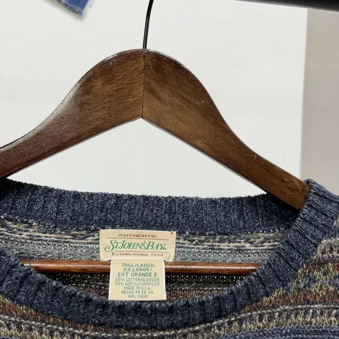 (빅사이즈) 세인트존스베이 빈티지 빅사이즈 에스닉 니트 상품이미지2