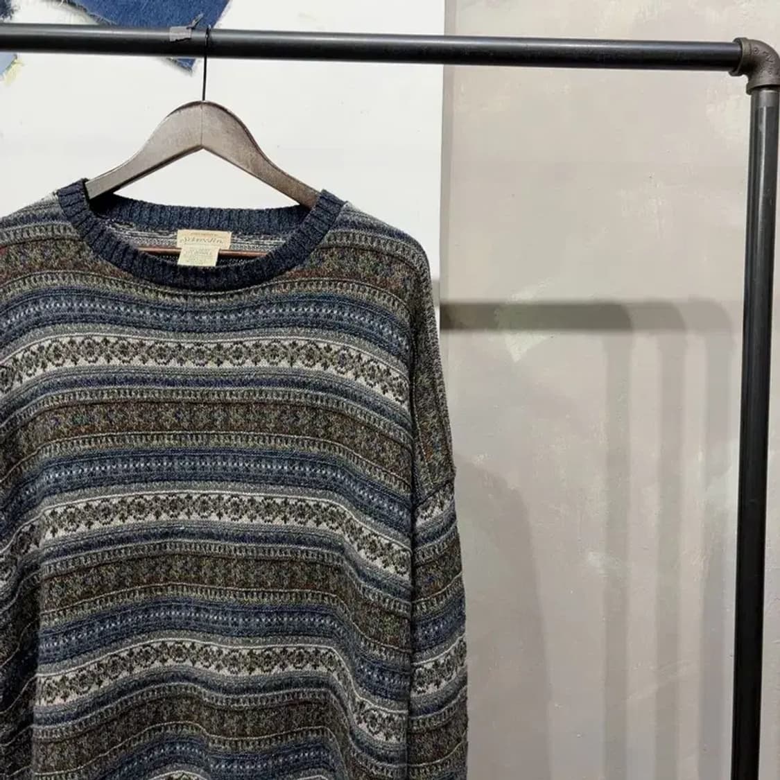 (빅사이즈) 세인트존스베이 빈티지 빅사이즈 에스닉 니트 상품이미지3