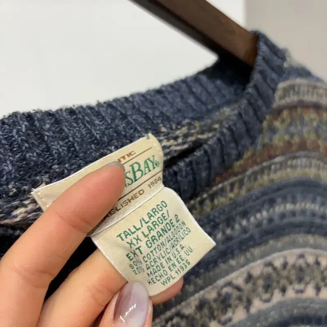 (빅사이즈) 세인트존스베이 빈티지 빅사이즈 에스닉 니트 상품이미지5