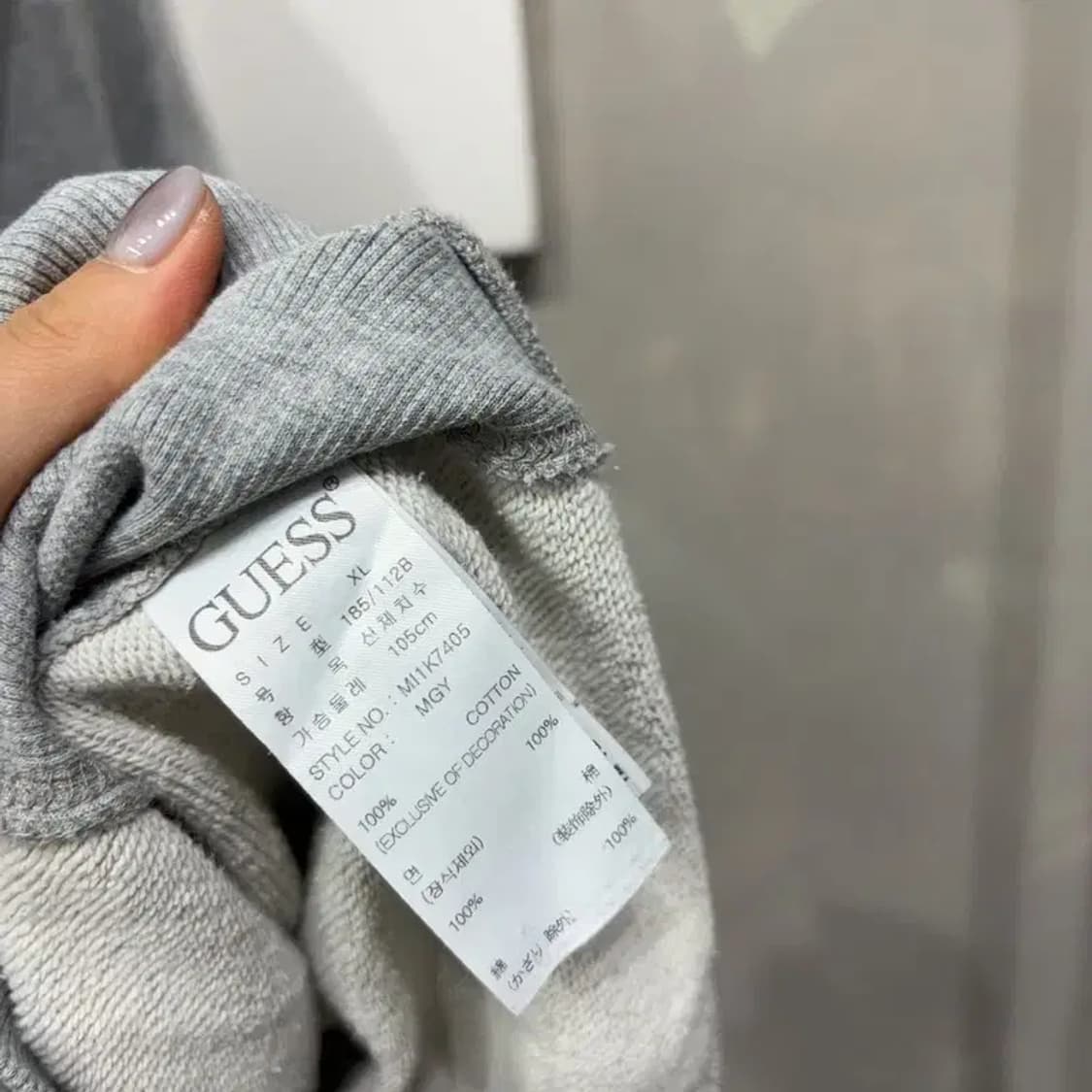 (105) 게스 캐주얼 스트릿 빅로고 후드티 상품이미지5