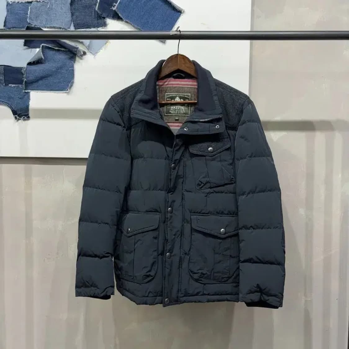 (100) 헤지스 캐주얼 덕다운 오리털 패딩 자켓 상품이미지1