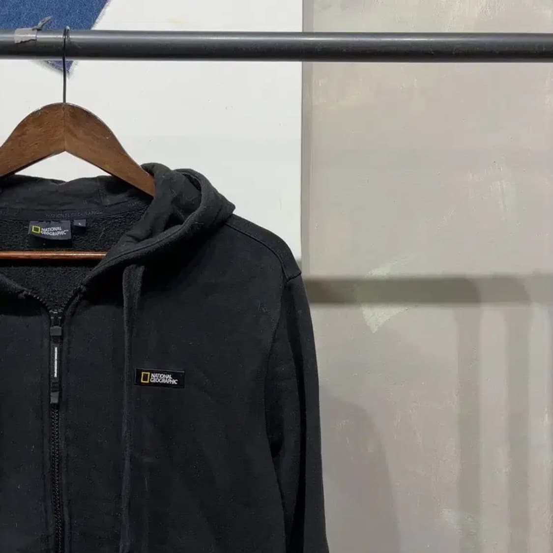 (100) 내셔널지오그래픽 캐주얼 기모 자수 후드집업 자켓 상품이미지3