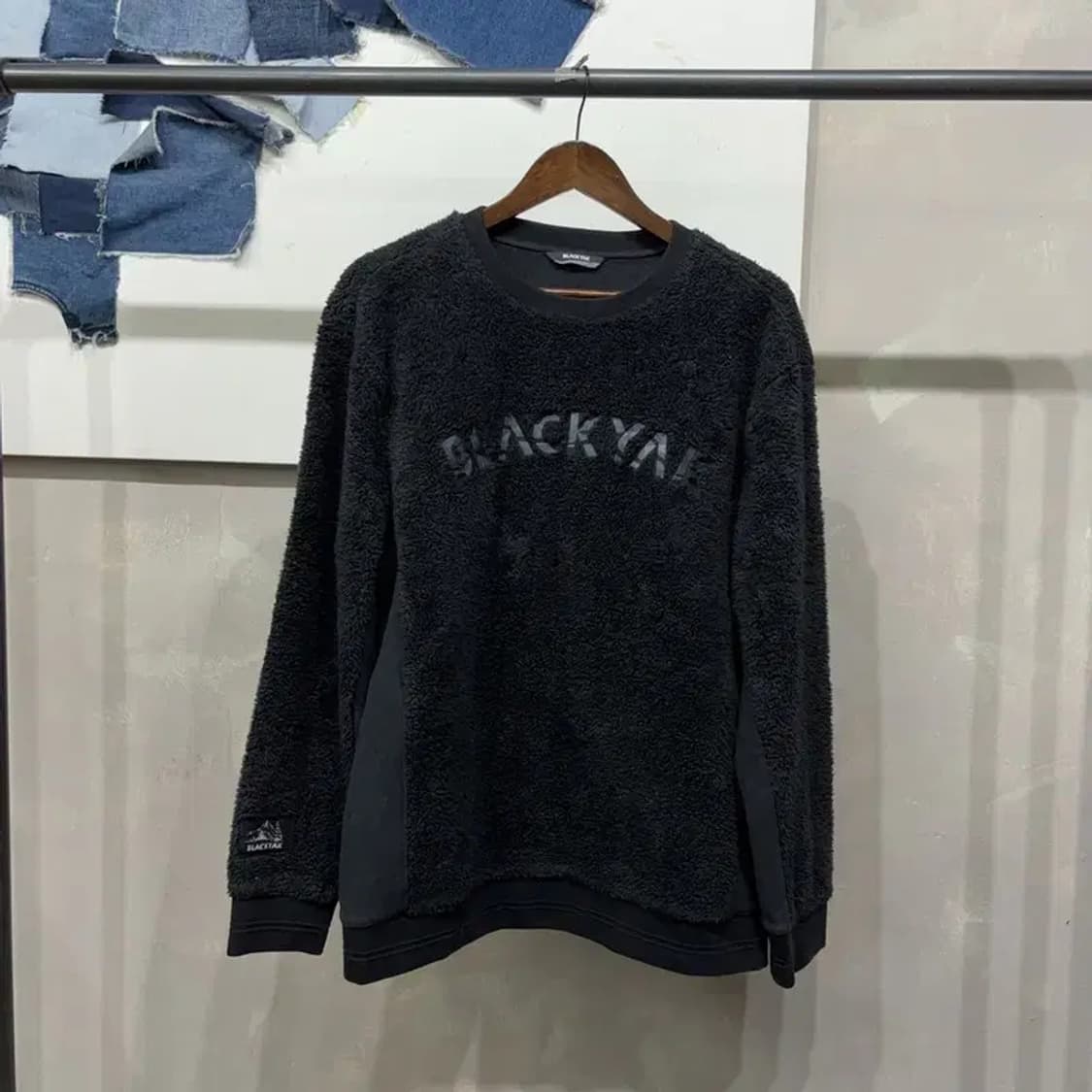 (110) 블랙야크 캐주얼 후리스 기모 맨투맨 긴팔 티 상품이미지1