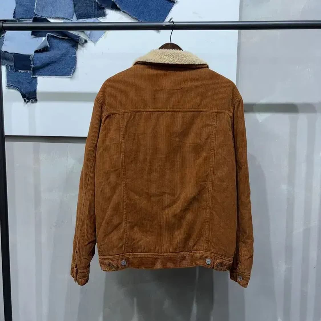 (100) 자라 ZARA 캐주얼 코듀로이 골덴 양털 쉐르파 자켓 상품이미지4