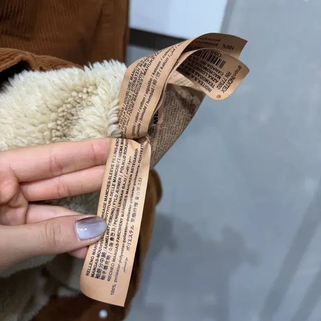 (100) 자라 ZARA 캐주얼 코듀로이 골덴 양털 쉐르파 자켓 상품이미지5