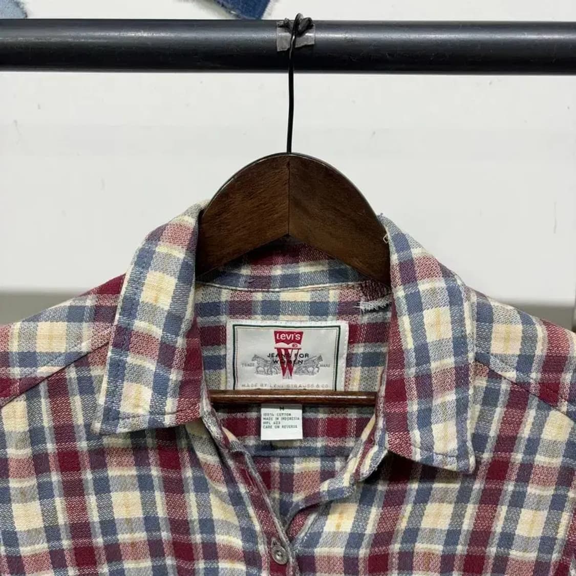 (95) 리바이스 여성 빈티지 포켓 체크 셔츠 남방 상품이미지2