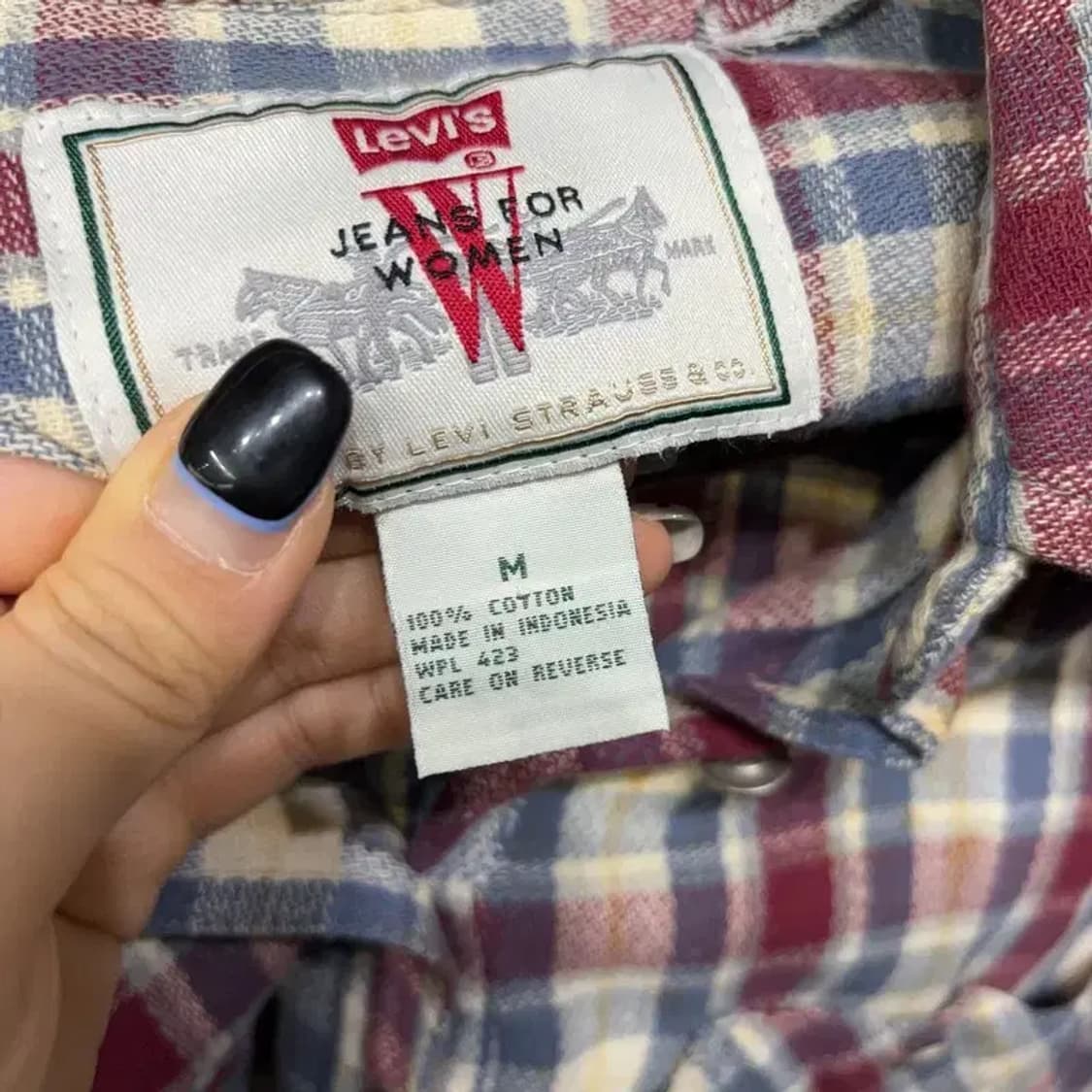 (95) 리바이스 여성 빈티지 포켓 체크 셔츠 남방 상품이미지5