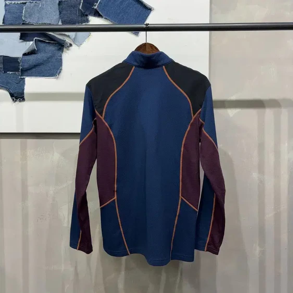 (100) 아이더 등산 아웃도어 기능성 반집업 긴팔 티 상품이미지4