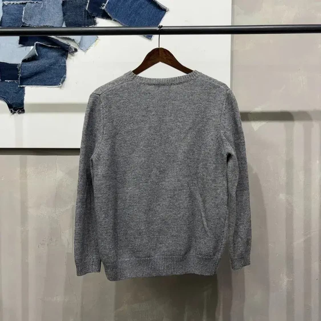 (95) 랩 LAP 여성 캐주얼 하트 울 라운드 니트 상품이미지4