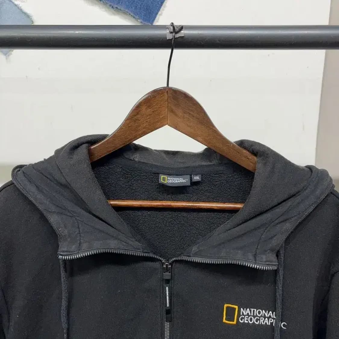 (110) 내셔널지오그래픽 캐주얼 자수 와펜 기모 후드집업 자켓 상품이미지2