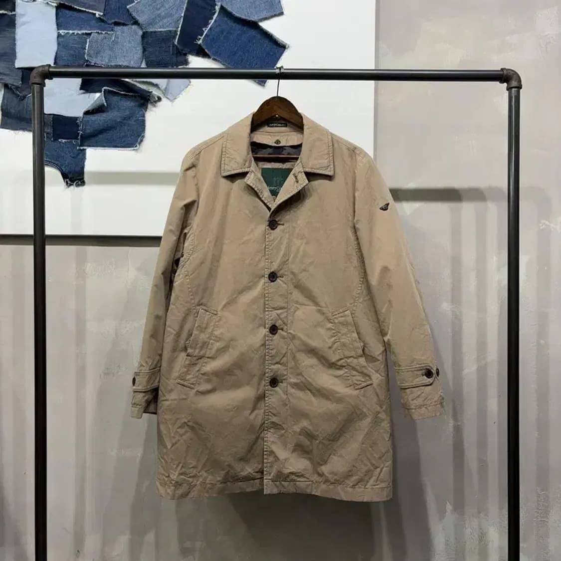 (100) 헨리코튼 캐주얼 클래식 롱 맥코트 상품이미지1