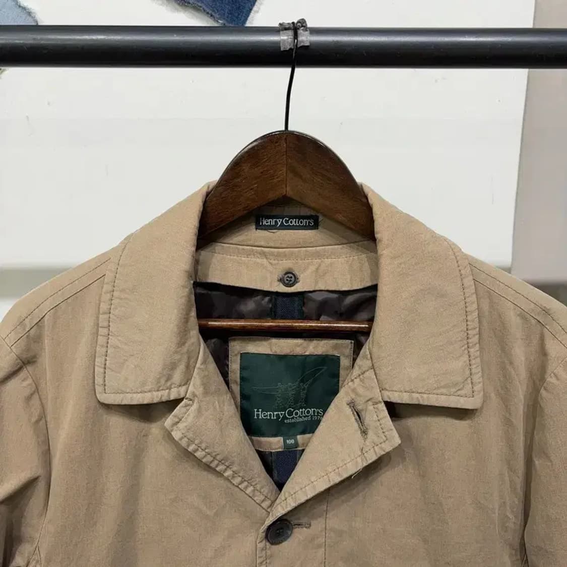 (100) 헨리코튼 캐주얼 클래식 롱 맥코트 상품이미지2