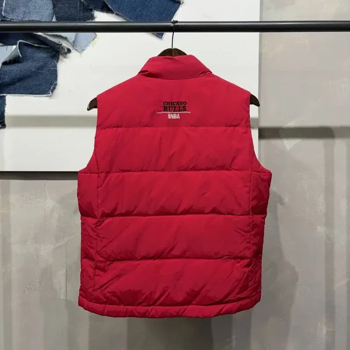 (90) NBA 시카고불스 농구 캐주얼 덕다운 오리털 패딩 조끼 상품이미지4