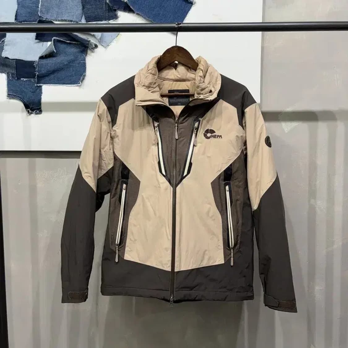 (100) 네파 등산 아웃도어 덕다운 오리털 바람막이 패딩 자켓 상품이미지1