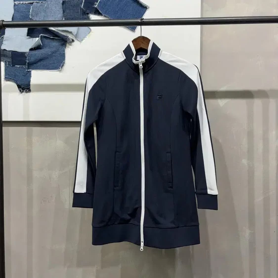 (90) 필라 휠라 여성  캐주얼 기능성 롱 투웨이 집업 자켓 상품이미지1