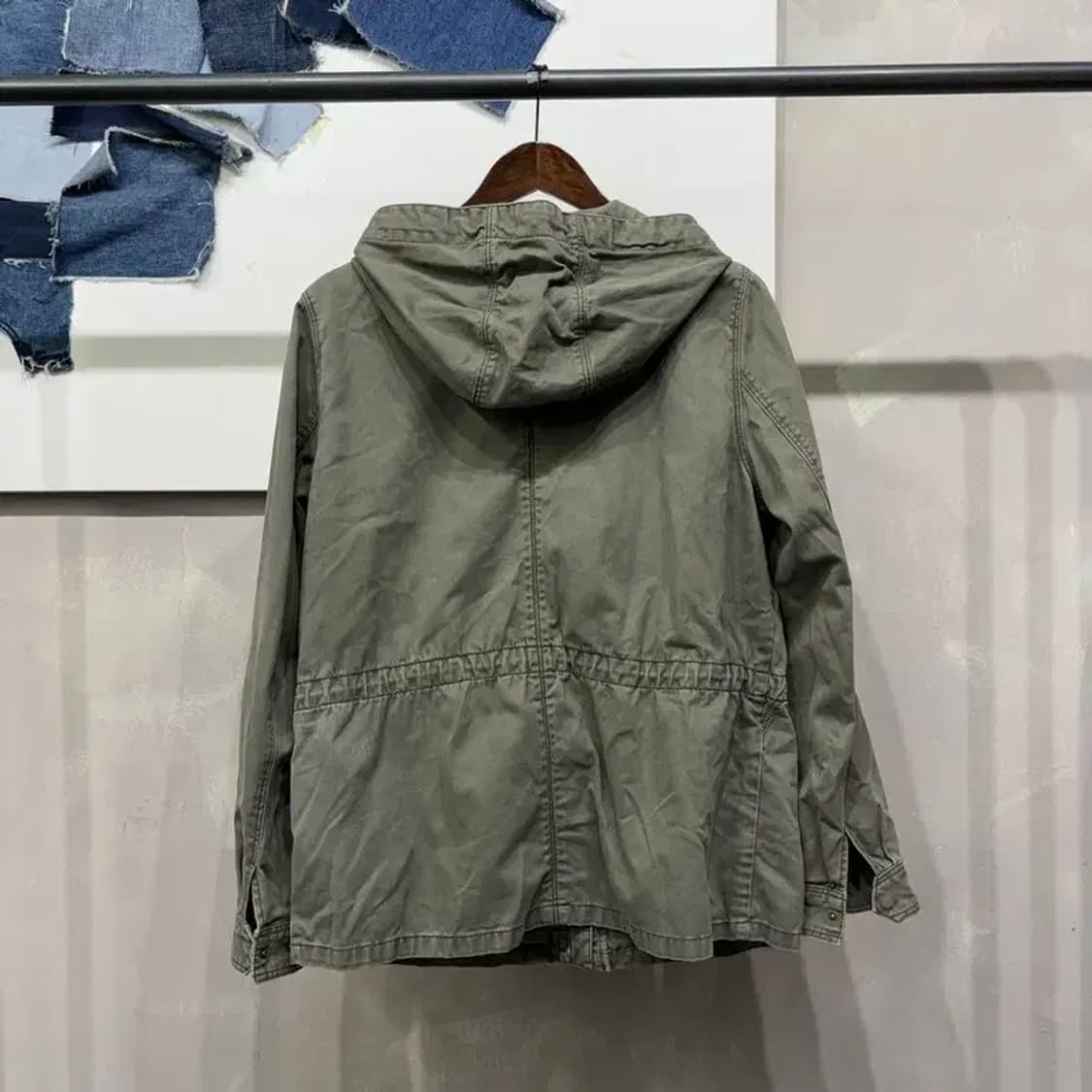 (95) H.M 흐앤므 여성 밀리터리 야상 투포켓 후드 자켓 상품이미지5