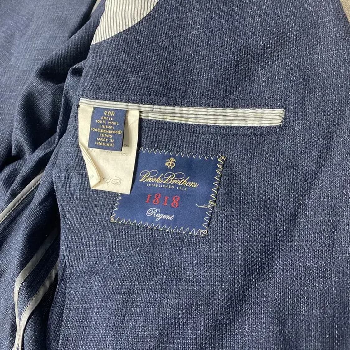 (100) 브룩스브라더스 클래식 캐주얼 싱글버튼 울 블레이저 자켓 상품이미지6