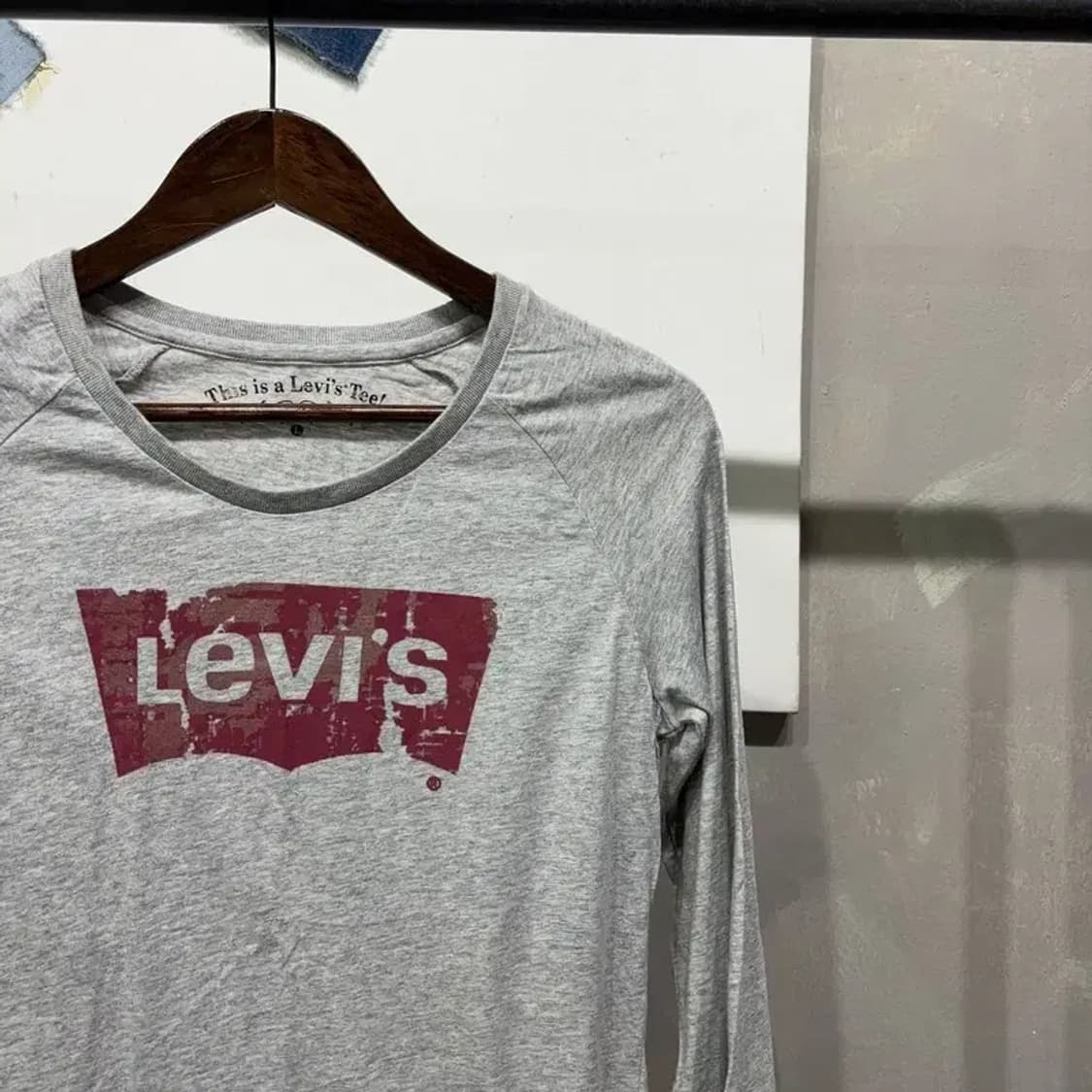 (95) 리바이스 여성 빈티지 빅로고 롱슬리브 긴팔 티 상품이미지3