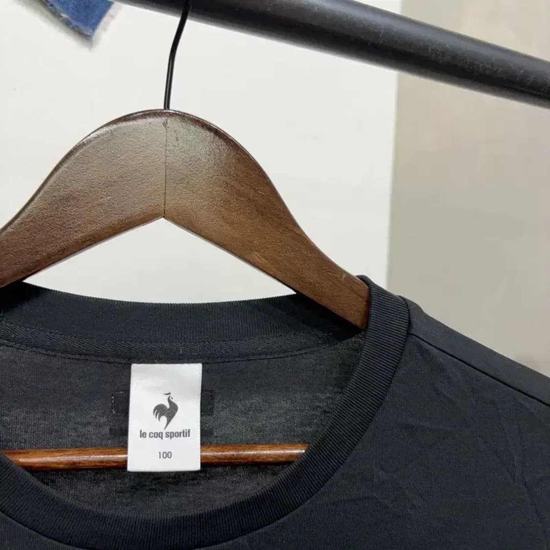 (100) 르꼬끄 캐주얼 프린팅 블랙 롱슬리브 긴팔 티 상품이미지2