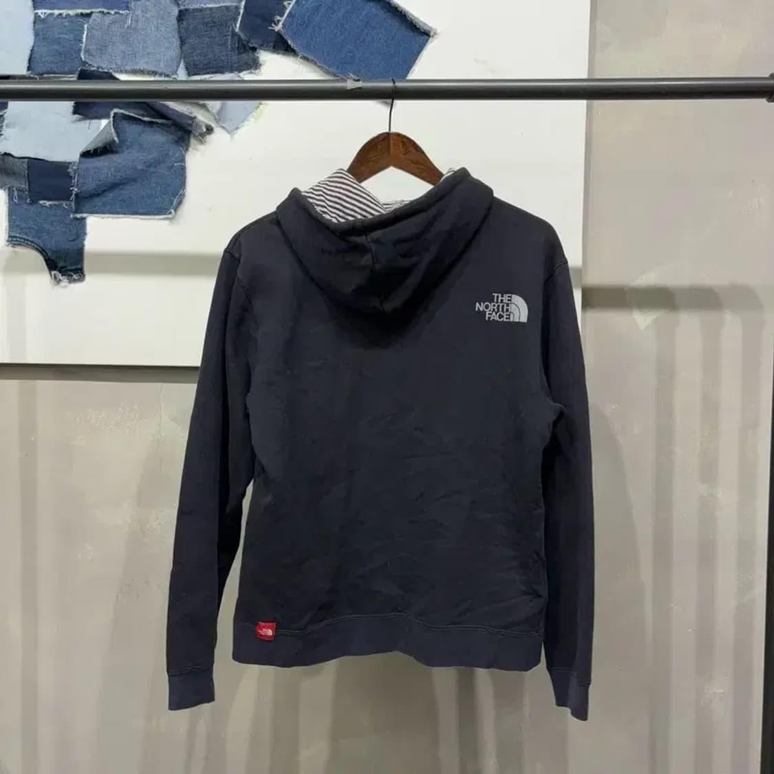 (95) 노스페이스 여성 화이트라벨 프린팅 기모 후드티 상품이미지4