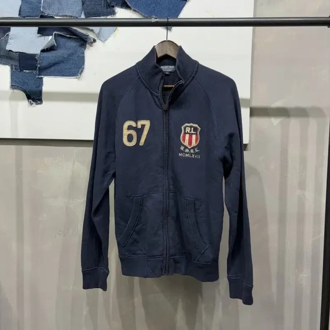 (95) 폴로진스 빈티지 스트릿 자수 기모 집업 자켓 상품이미지1