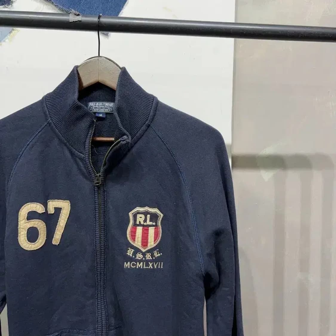 (95) 폴로진스 빈티지 스트릿 자수 기모 집업 자켓 상품이미지3