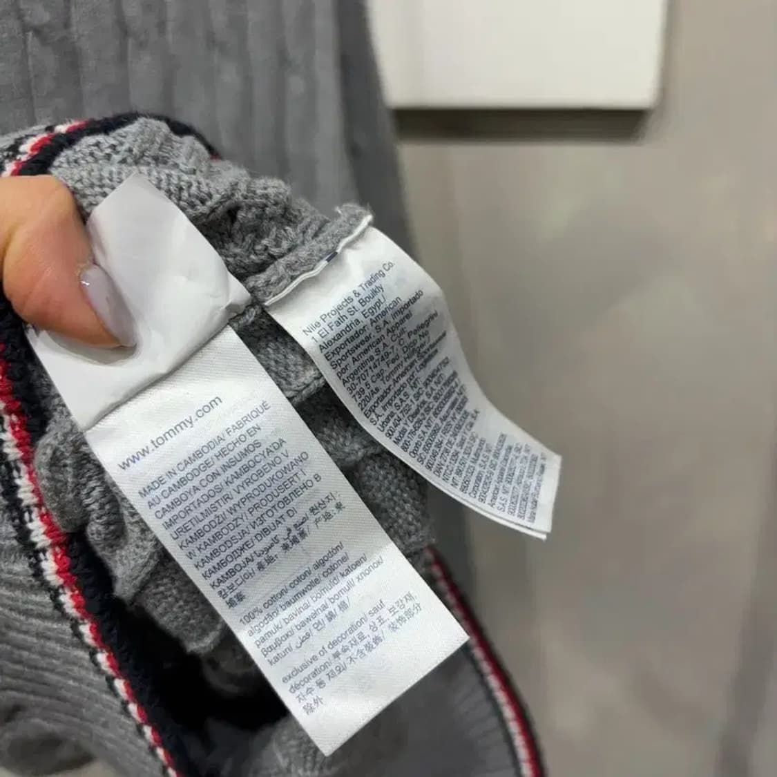 (100) 타미힐피거 캐주얼 자수 꽈배기 케이블 니트 상품이미지5