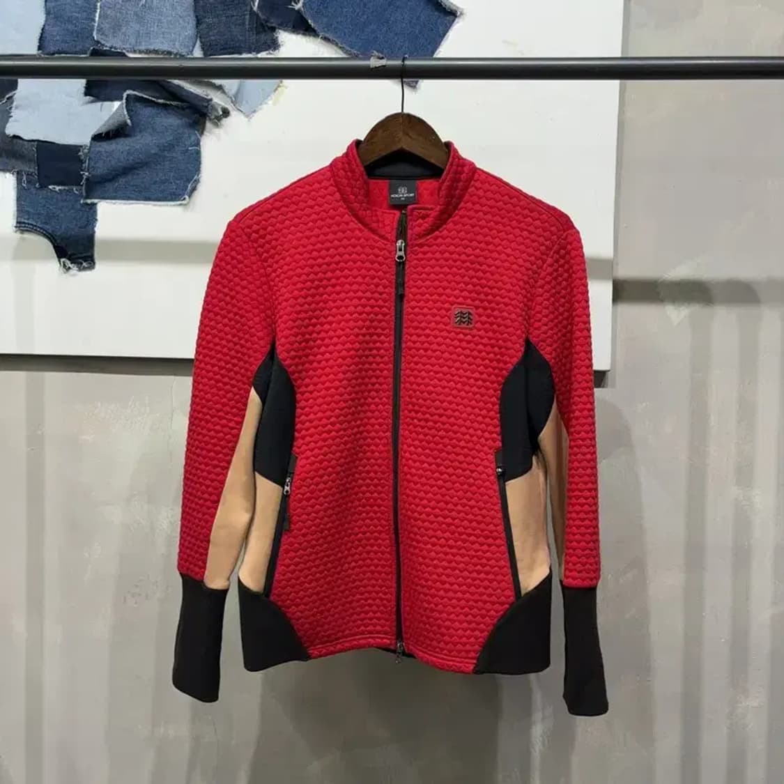 (100) 코오롱스포츠 여성 등산 아웃도어 퀼팅 후리스 자켓 상품이미지1