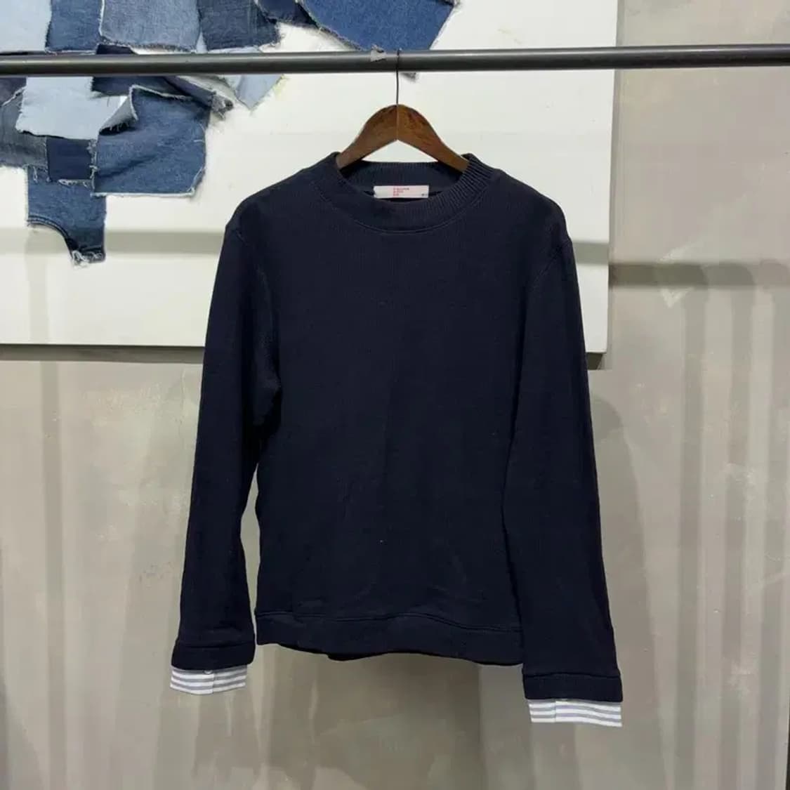 (100) 에잇세컨즈 캐주얼 소매 레이어드 니트 상품이미지1