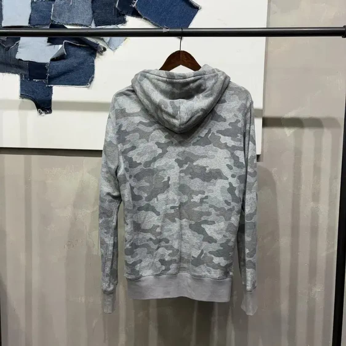 (100) 유니클로 스트릿 투웨이 카모 후드집업 자켓 상품이미지4