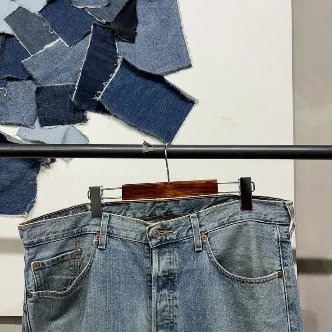 (빅사이즈) 리바이스 501 빈티지 디스트로이드진 청바지 상품이미지2