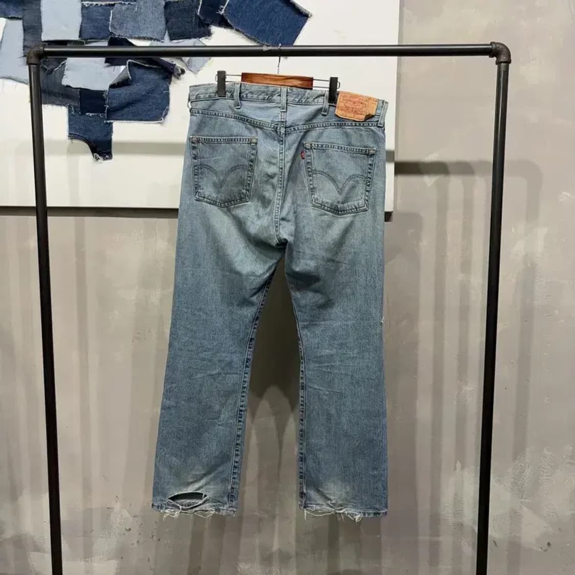 (빅사이즈) 리바이스 501 빈티지 디스트로이드진 청바지 상품이미지3