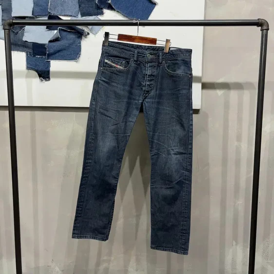 (30인치) 디젤 BRADDOM 빈티지 워싱 진청바지 데님팬츠 상품이미지1