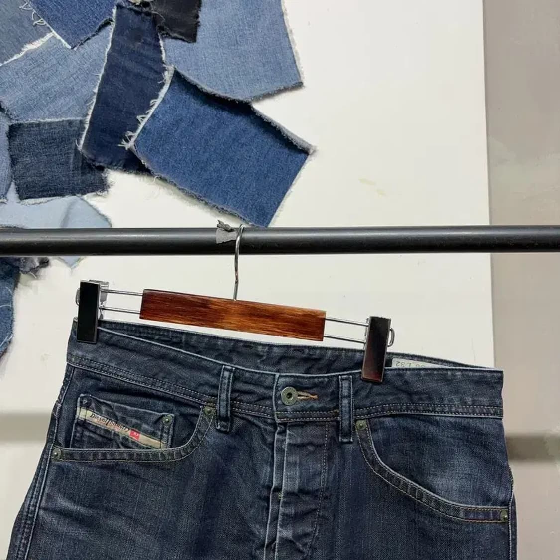 (30인치) 디젤 BRADDOM 빈티지 워싱 진청바지 데님팬츠 상품이미지2