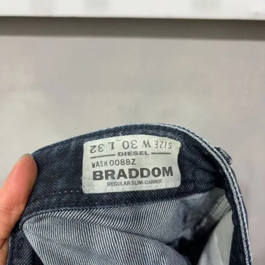 (30인치) 디젤 BRADDOM 빈티지 워싱 진청바지 데님팬츠 상품이미지5