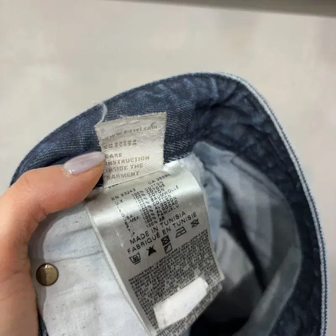 (30인치) 디젤 BRADDOM 빈티지 워싱 진청바지 데님팬츠 상품이미지6