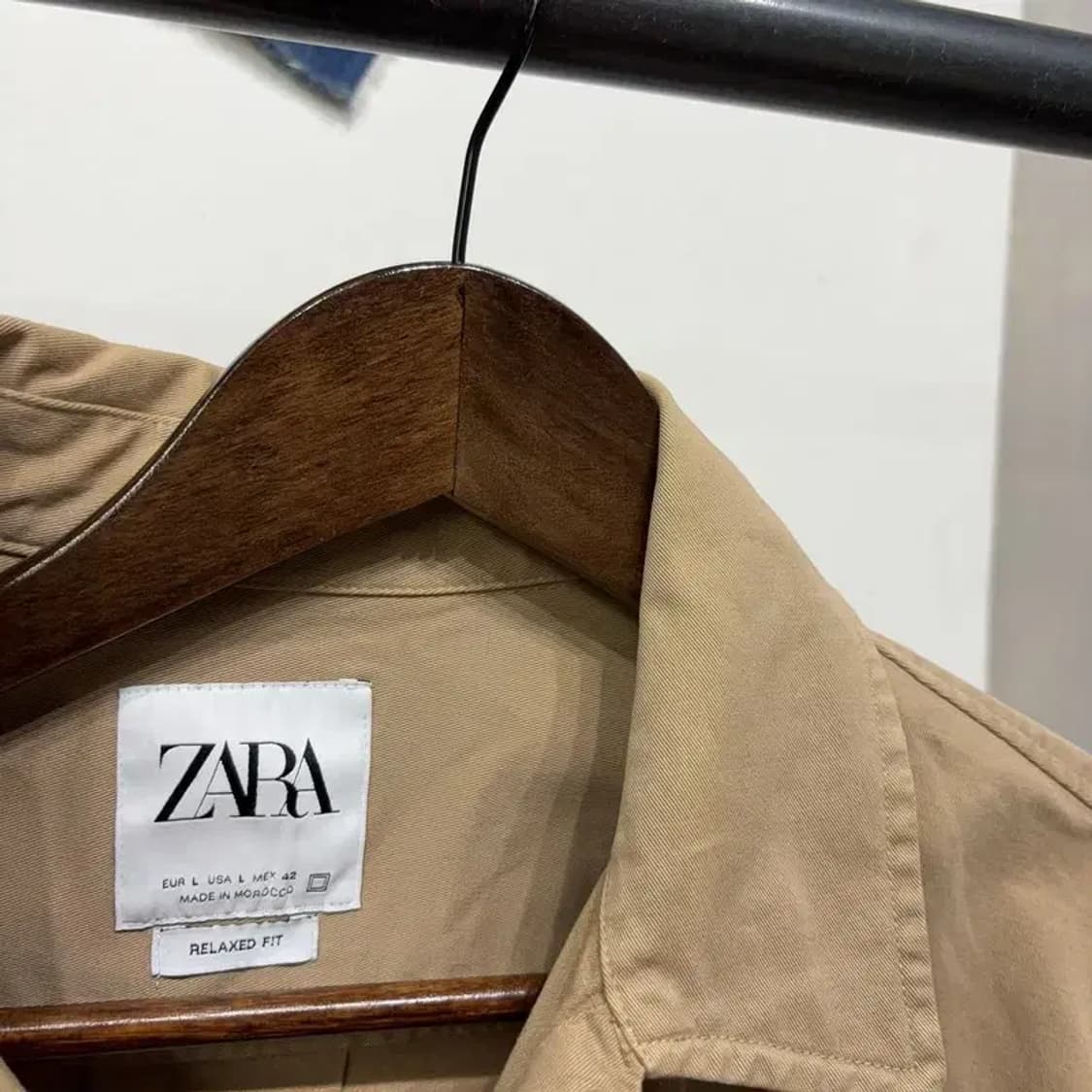 (110) 자라 ZARA 캐주얼 릴렉스드핏 투포켓 셔츠 남방 상품이미지2