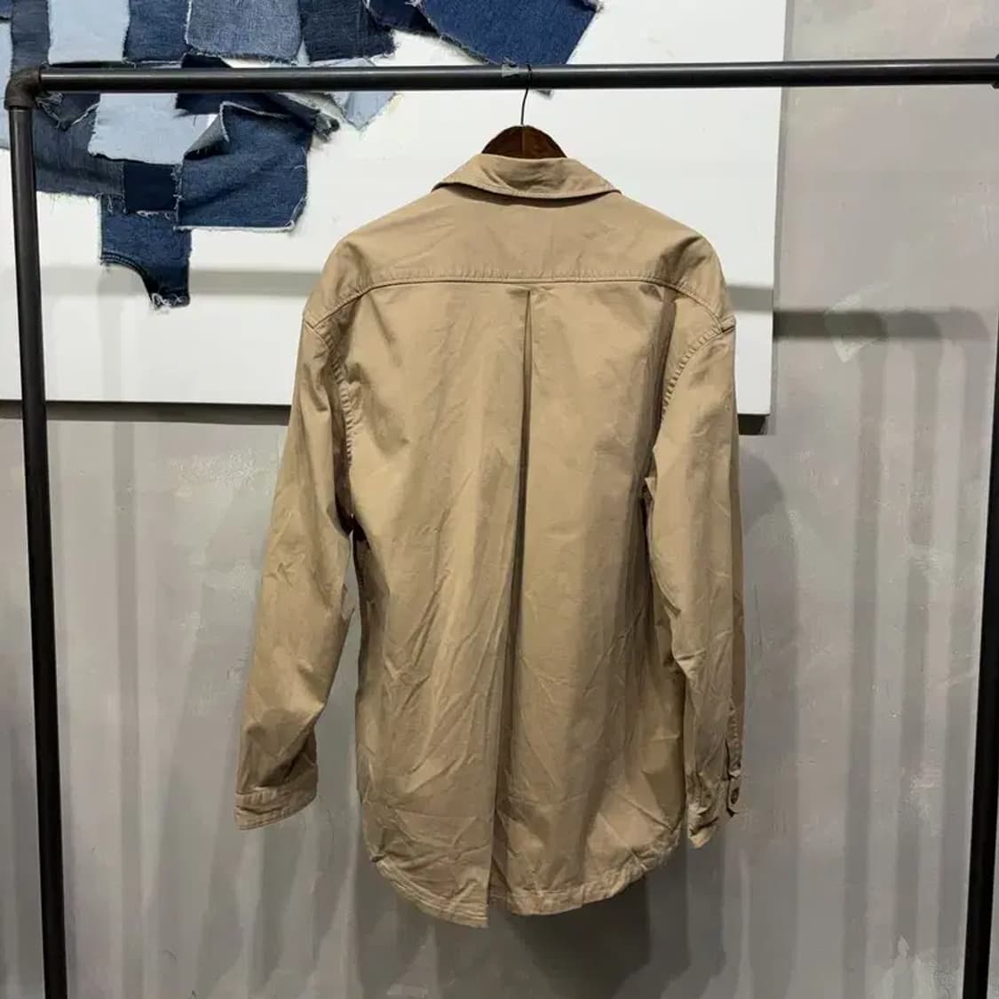 (110) 자라 ZARA 캐주얼 릴렉스드핏 투포켓 셔츠 남방 상품이미지4