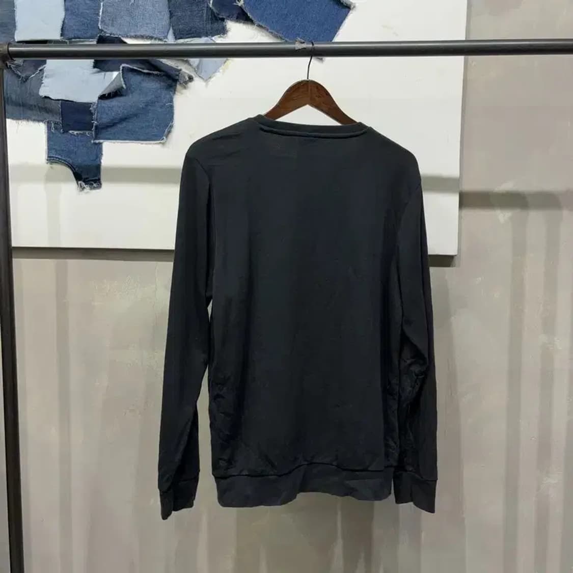 (105) 아디다스 캐주얼 로고 자수 맨투맨 긴팔 티 상품이미지4