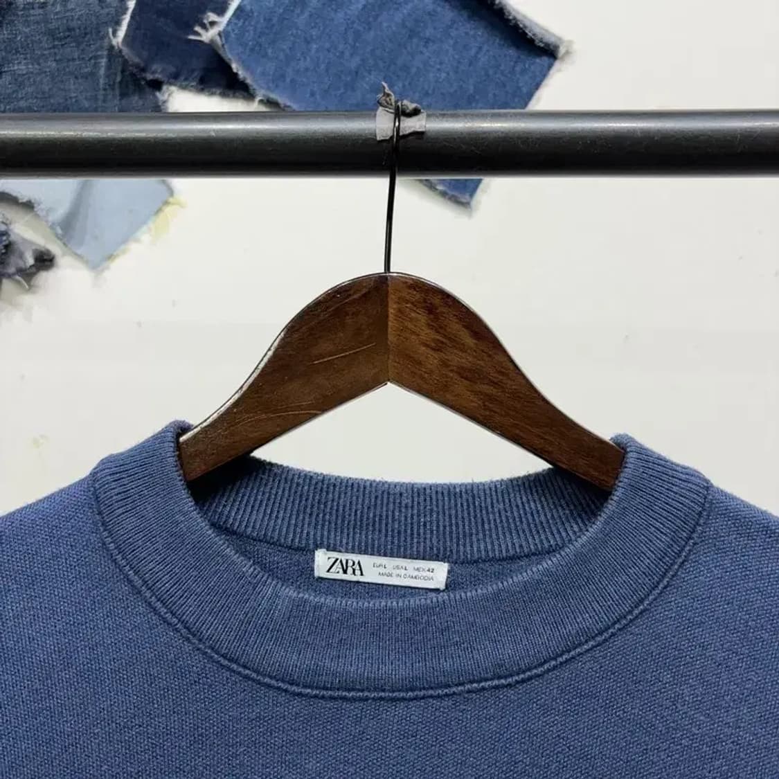 (100) 자라 ZARA 캐주얼 비스코스 라운드 니트 상품이미지2